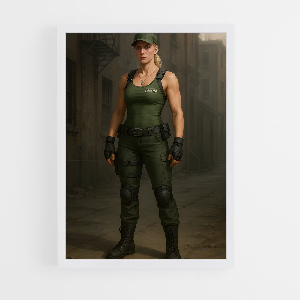 Poster Sonya en Mission – affiche Mortal kombat (vue 3)